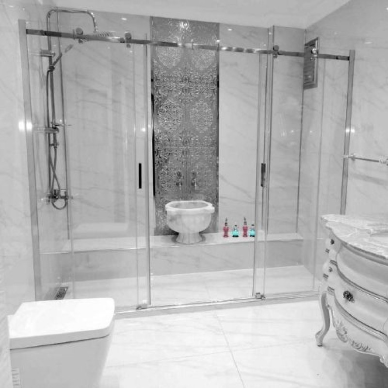 iki duvar arası cam duşa kabin